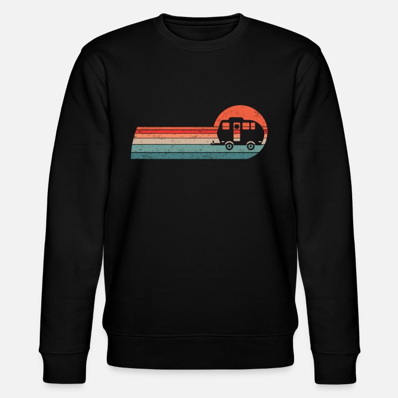 Camper Caravan Camping Caravan - Stanley/Stella CHANGER Unisex Organic Sweatshirt - black