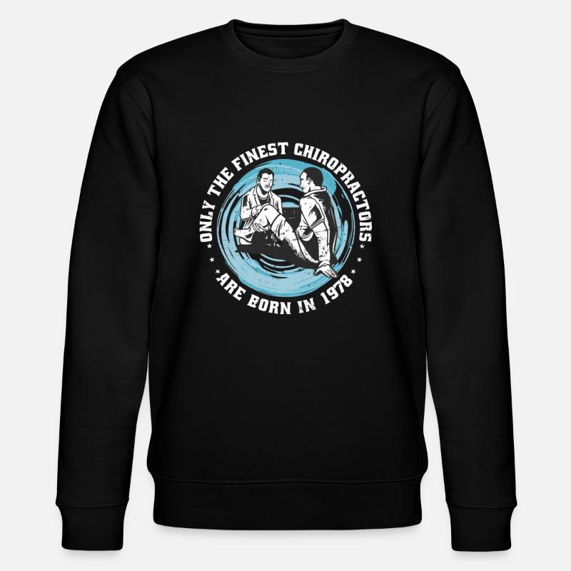 Physiotherapy born 1978 - Stanley/Stella CHANGER Unisex Organic Sweatshirt - black