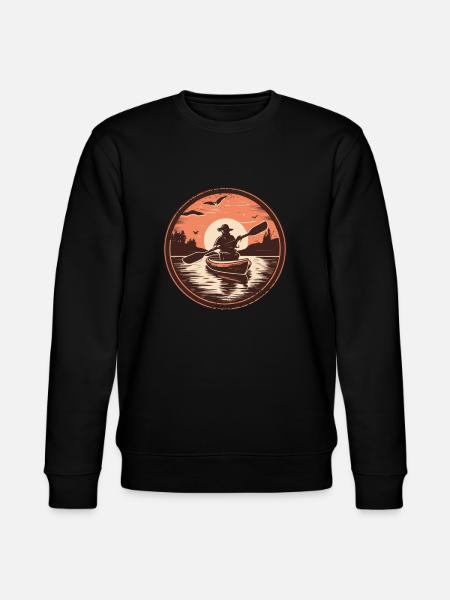 Kano Kanadisk kano Kajakk Padle kano - Stanley/Stella CHANGER økologisk unisex-sweatshirt - svart