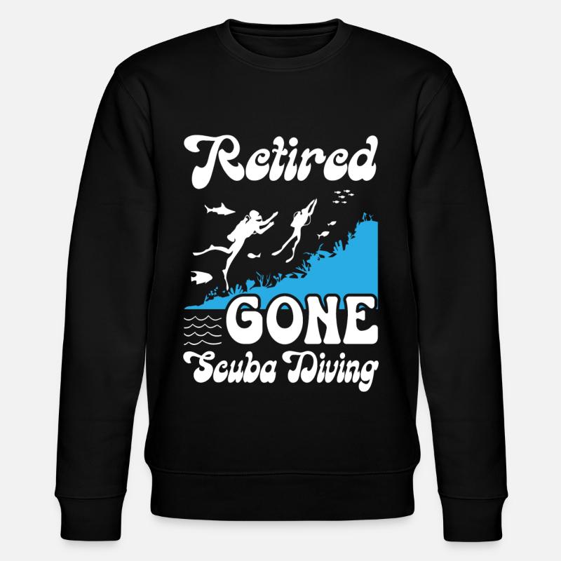 Retraité Gone Scuba Diving - Sweat bio CHANGER Stanley/Stella Unisexe - noir