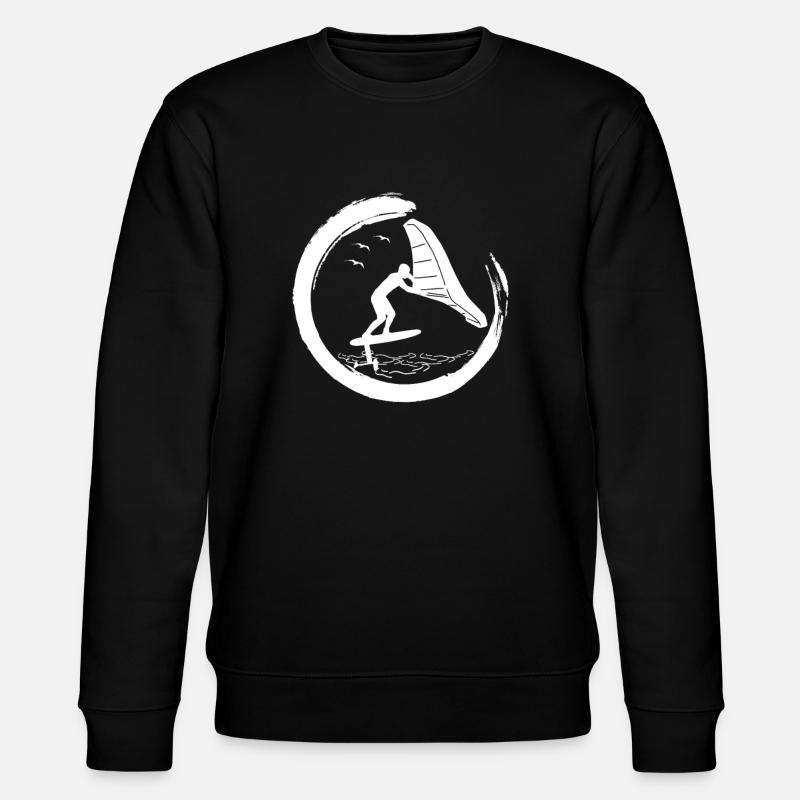 Wingfoil-Surfer Wingfoiling Hydrofoil Wing-Foiling - Stanley/Stella Unisex Bio-Sweatshirt CHANGER - Schwarz