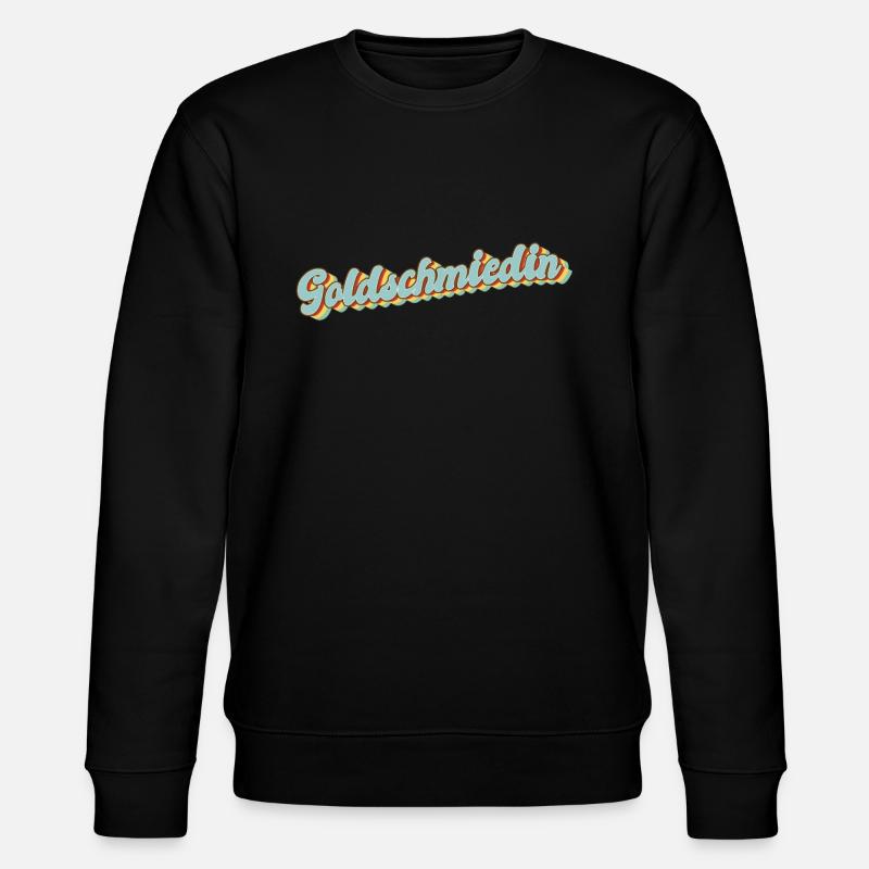 Juwelier Abschluss-Geschenk Goldschmiedin - Stanley/Stella Unisex Bio-Sweatshirt CHANGER  - Schwarz