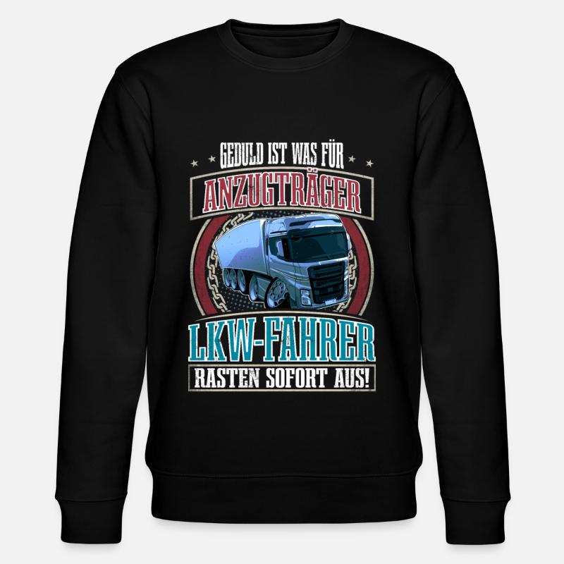 LKW Fahrer - Stanley/Stella Unisex Bio-Sweatshirt CHANGER  - Schwarz