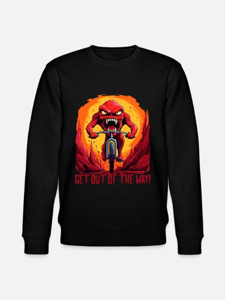Monster Mountain Biker - Stanley/Stella CHANGER Unisex Organic Sweatshirt - black
