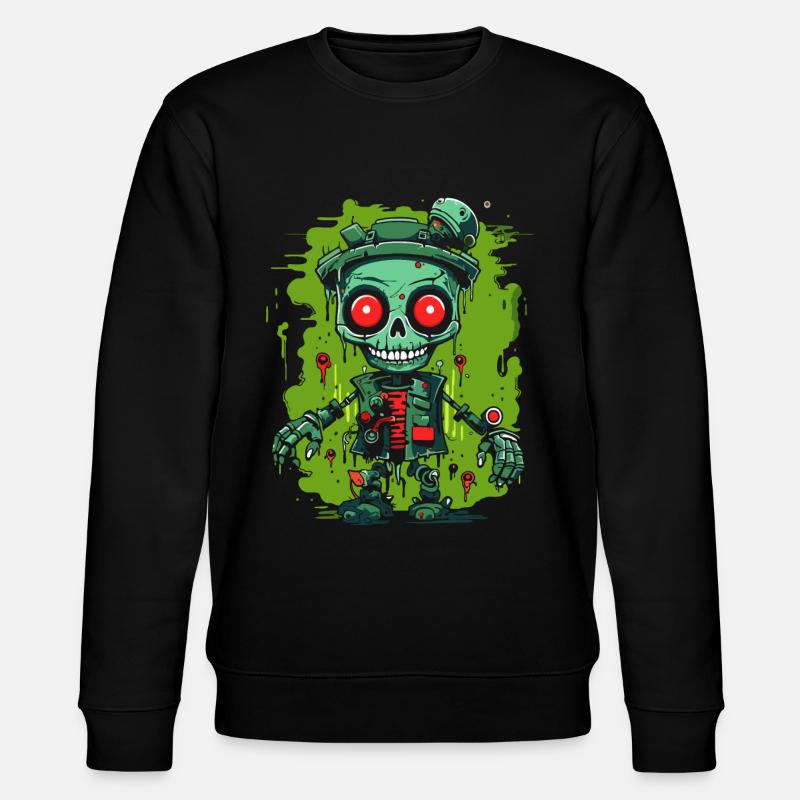 Slime et robots - Sweat bio CHANGER Stanley/Stella Unisexe - noir