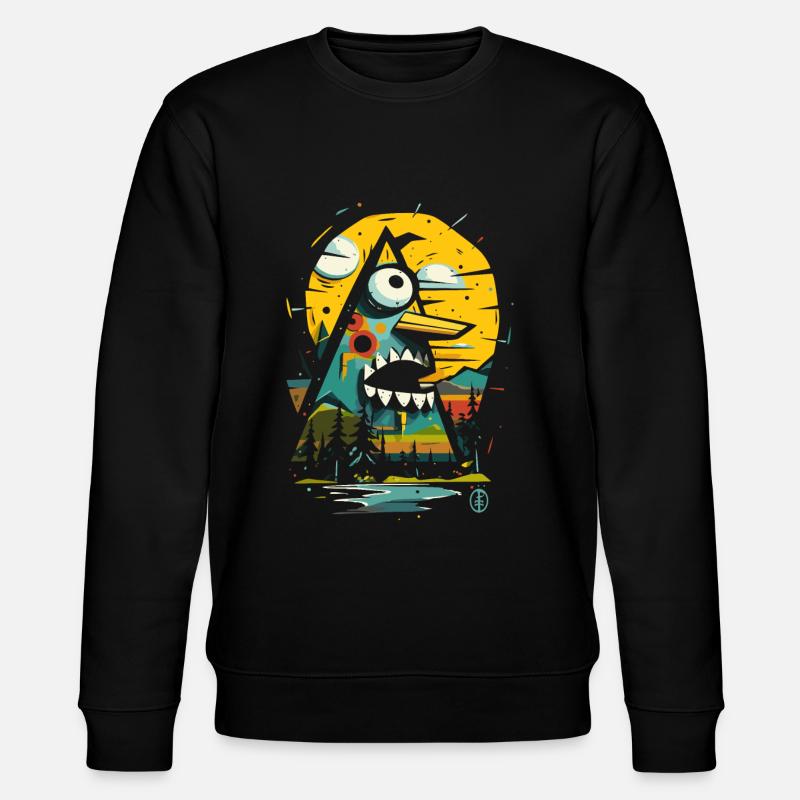 Camping abstrait et nature - Sweat bio CHANGER Stanley/Stella Unisexe - noir