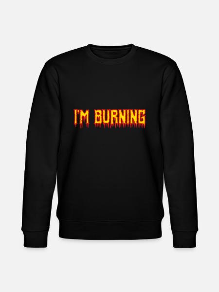 Ich brenne - Stanley/Stella Unisex Bio-Sweatshirt CHANGER  - Schwarz