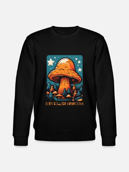 Let's pick mushrooms - Stanley/Stella CHANGER Unisex Organic Sweatshirt - black