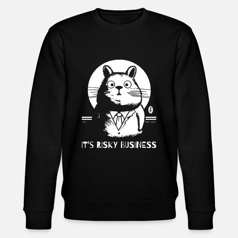 Gefährliches Geschäft, Hamster - Stanley/Stella Unisex Bio-Sweatshirt CHANGER  - Schwarz