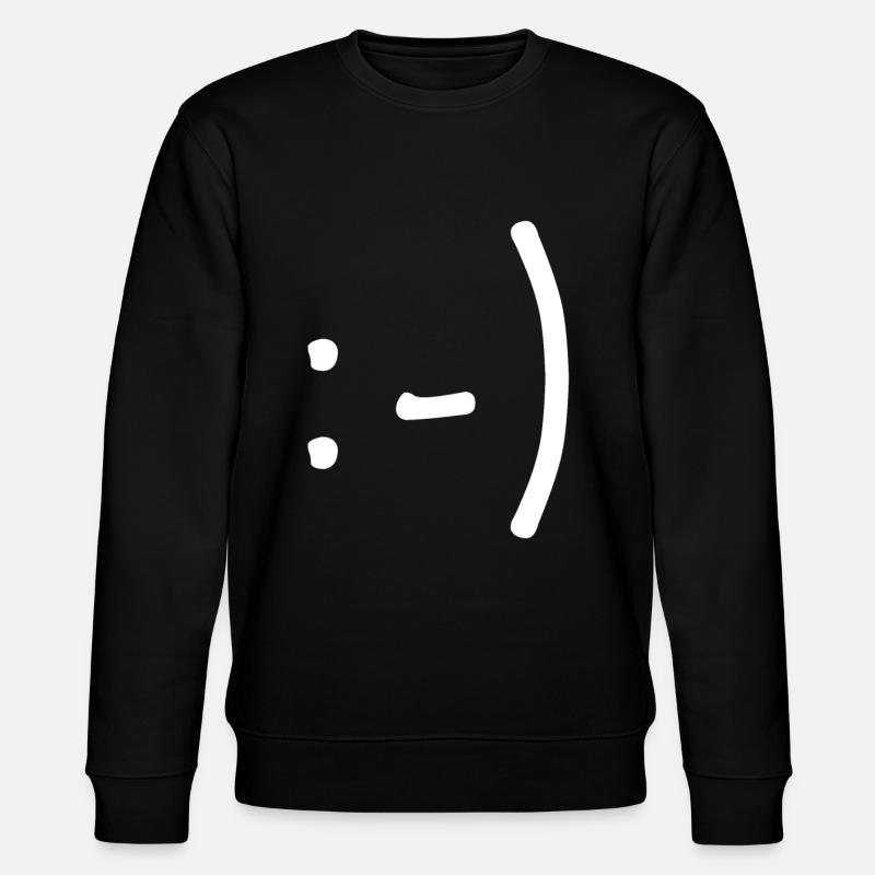 Einfach lächeln - Stanley/Stella Unisex Bio-Sweatshirt CHANGER  - Schwarz