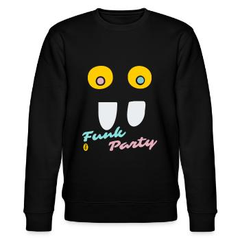 Crazy Eyes: Funk Music Party - Stanley/Stella CHANGER Unisex Organic Sweatshirt - black - Front - Nik (191cm) & Marisol (170cm)