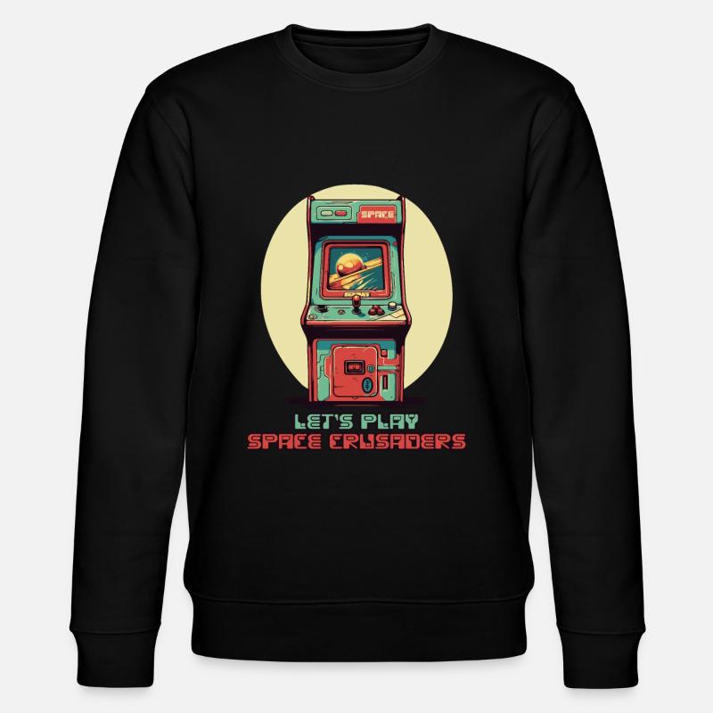 Let's play, Crusaders in Space - Stanley/Stella CHANGER Unisex Organic Sweatshirt - black
