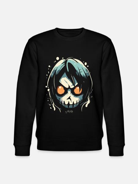 Ein Cartoon-Comic-Manga-Bösewicht - Stanley/Stella Unisex Bio-Sweatshirt CHANGER  - Schwarz