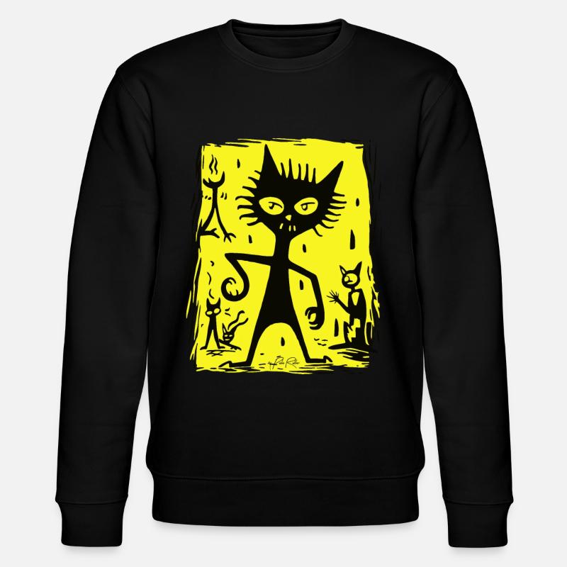 Demonic Cat from Hell - Stanley/Stella CHANGER Unisex Organic Sweatshirt - black