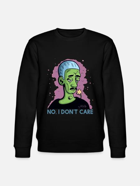 I don't care - Stanley/Stella CHANGER Unisex Organic Sweatshirt - black
