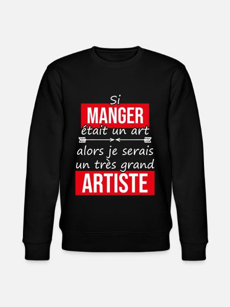 Mangeur artiste - Sweat bio CHANGER Stanley/Stella Unisexe - noir