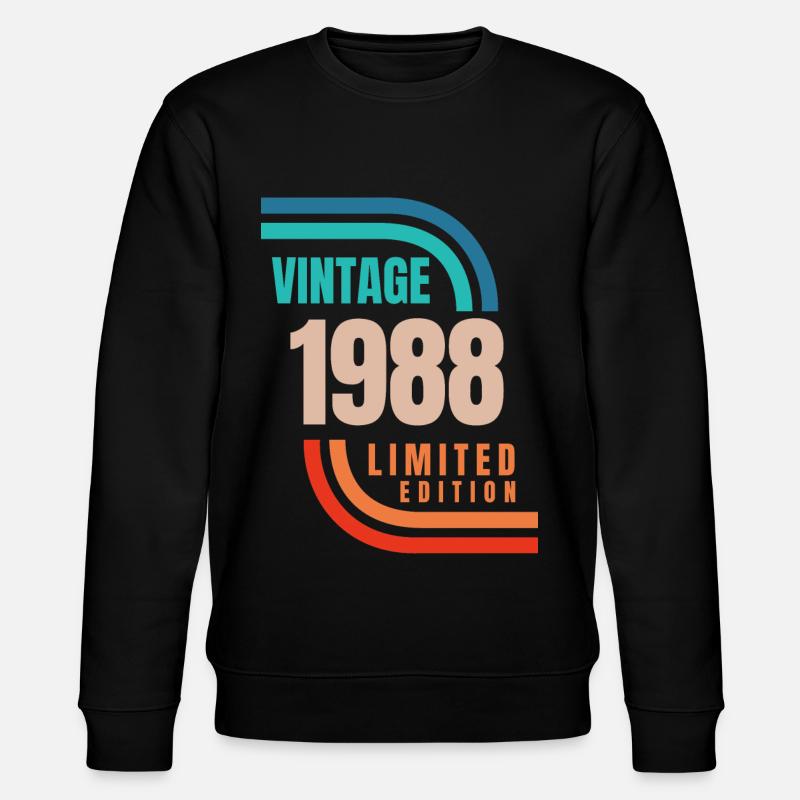 Édition limitée Millésime 1988 - Sweat bio CHANGER Stanley/Stella Unisexe - noir