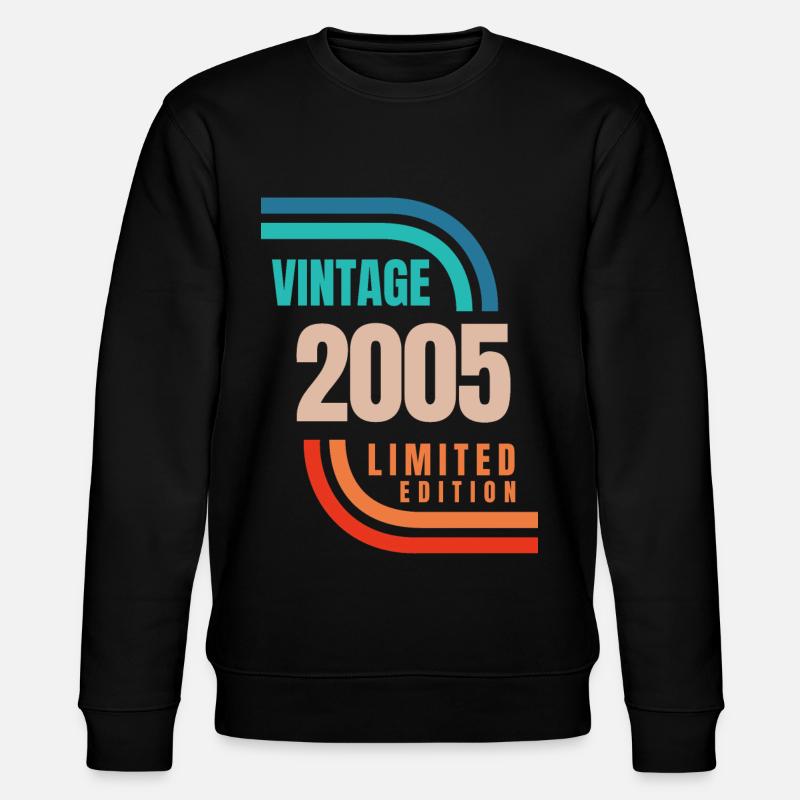 Édition limitée Millésime 2005 - Sweat bio CHANGER Stanley/Stella Unisexe - noir