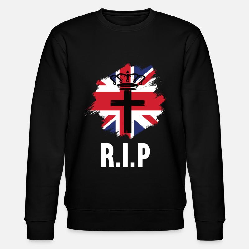 RIP Queen - Stanley/Stella Unisex Bio-Sweatshirt CHANGER  - Schwarz