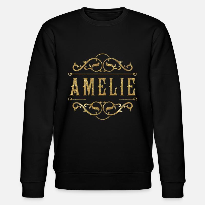 Amelie gold - Stanley/Stella Unisex Bio-Sweatshirt CHANGER  - Schwarz