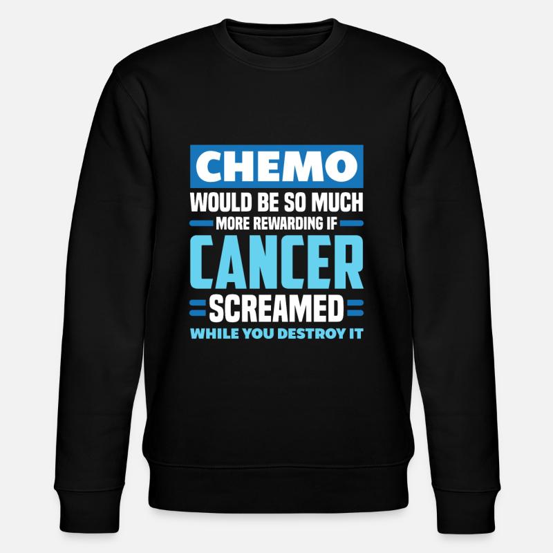 Chemo Krebstherapie - Stanley/Stella Unisex Bio-Sweatshirt CHANGER  - Schwarz