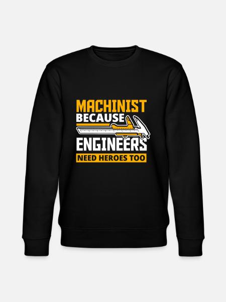 Proud machinist - Stanley/Stella CHANGER Unisex Organic Sweatshirt - black