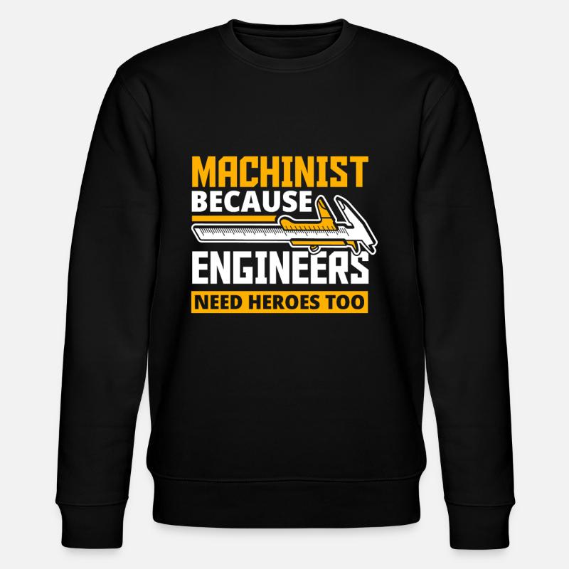 Fier machiniste - Sweat bio CHANGER Stanley/Stella Unisexe - noir