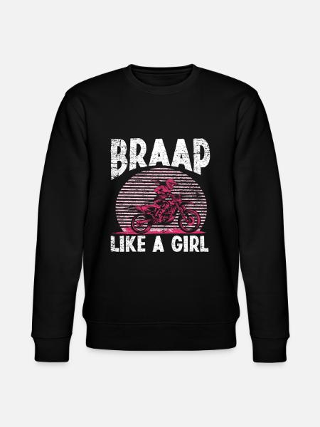 Motocross girls - Stanley/Stella CHANGER Unisex Organic Sweatshirt - black