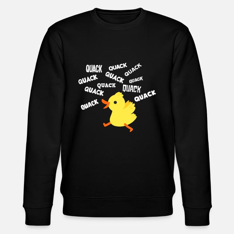 Duck quack quack quack - Stanley/Stella CHANGER Unisex Organic Sweatshirt - black