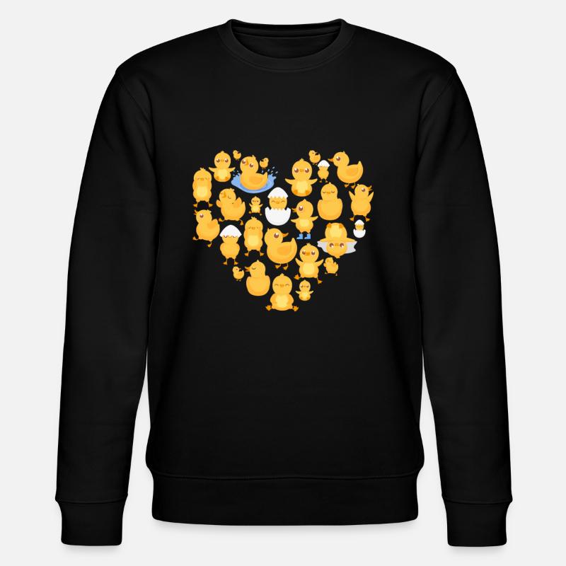 Poussin de canard - Sweat bio CHANGER Stanley/Stella Unisexe - noir