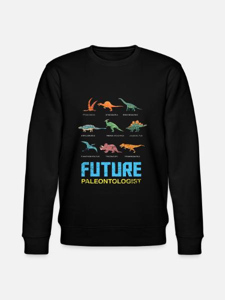 Dinosaur paleontology paleontologist child - Stanley/Stella CHANGER Unisex Organic Sweatshirt - black