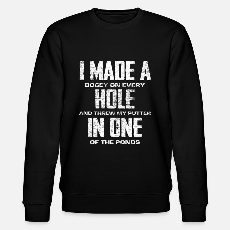 Golf Lustiger Golfer Spruch Geschenk - Stanley/Stella Unisex Bio-Sweatshirt CHANGER  - Schwarz