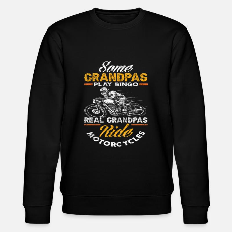 Motorrad Opa - Stanley/Stella Unisex Bio-Sweatshirt CHANGER  - Schwarz