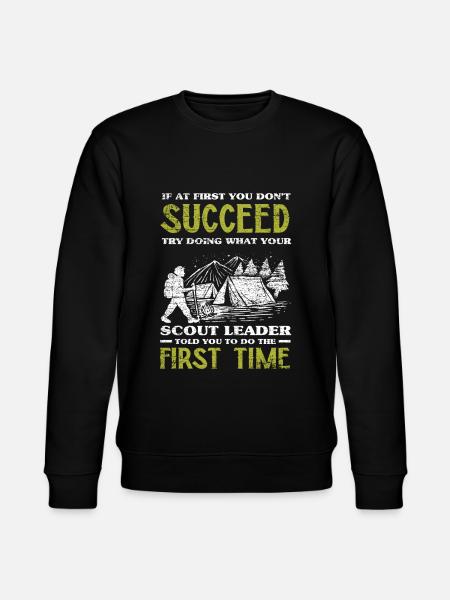Scout leader - Stanley/Stella CHANGER Unisex Organic Sweatshirt - black