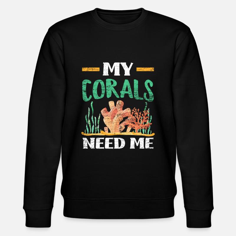 Coraux d'aquarium - Sweat bio CHANGER Stanley/Stella Unisexe - noir
