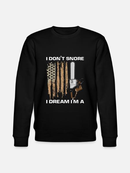 Chainsaw USA flag saying - Stanley/Stella CHANGER Unisex Organic Sweatshirt - black