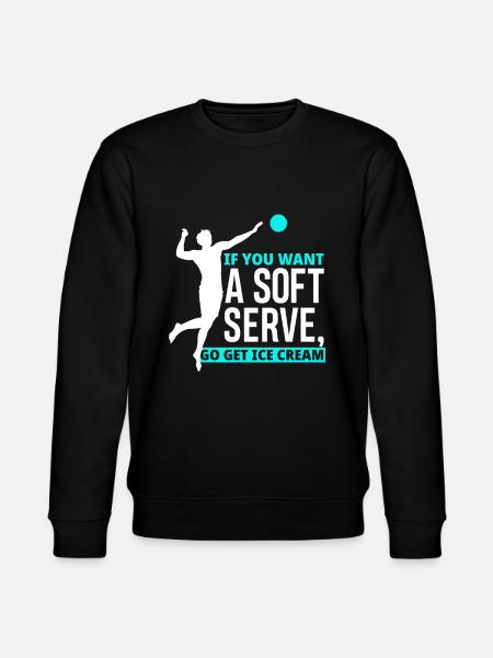Volleyball passion gift idea - Stanley/Stella CHANGER Unisex Organic Sweatshirt - black