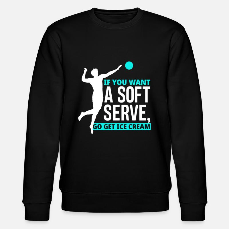 Volleyball passion gift idea - Stanley/Stella CHANGER Unisex Organic Sweatshirt - black