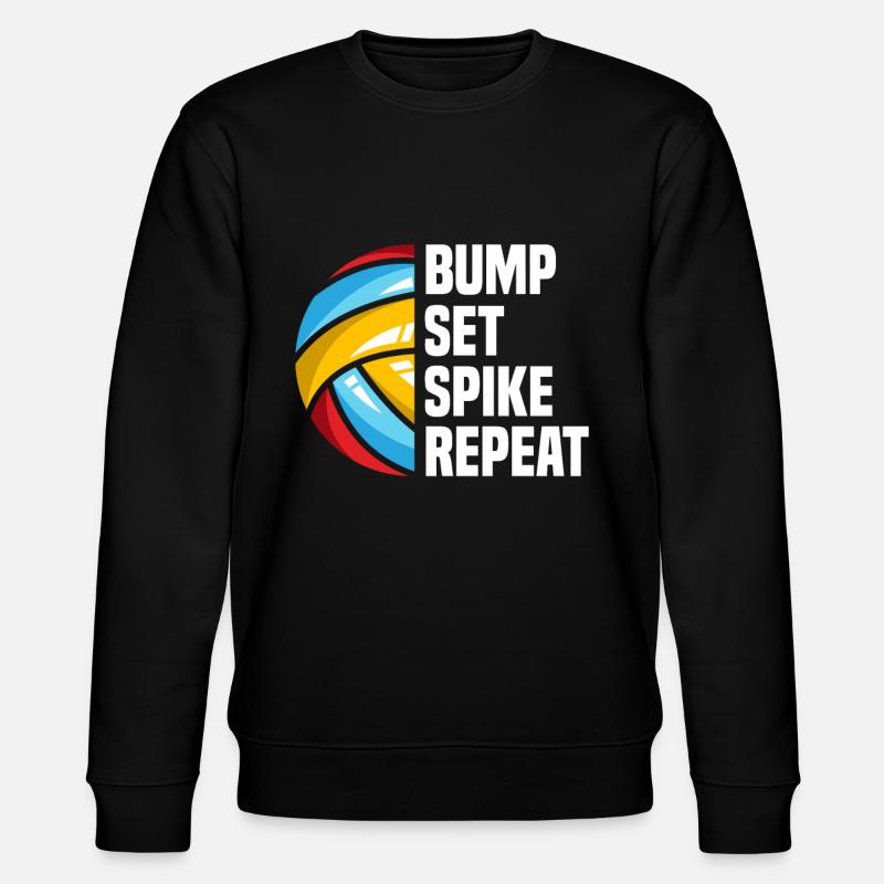 Volleyball beach volleyball athlete gift - Stanley/Stella CHANGER Unisex Organic Sweatshirt - black
