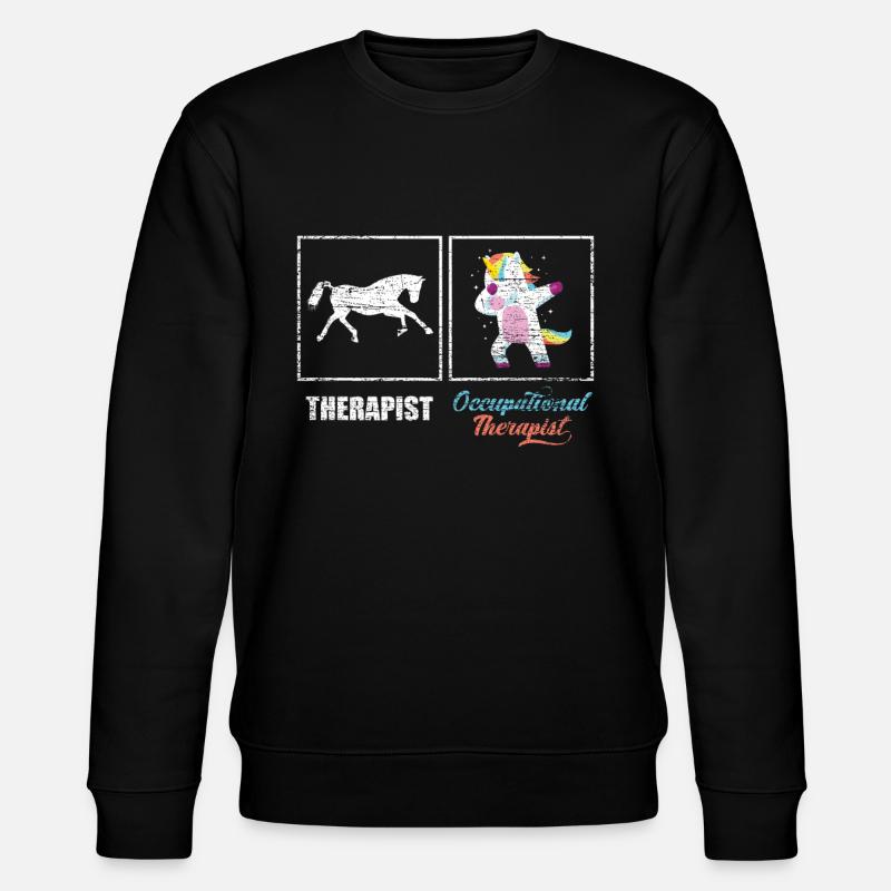Stolzer Ergotherapeut - Stanley/Stella Unisex Bio-Sweatshirt CHANGER  - Schwarz