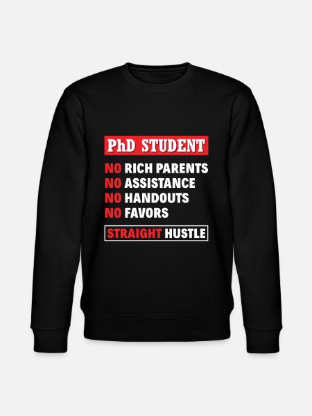 PhD student - Stanley/Stella CHANGER Unisex Organic Sweatshirt - black