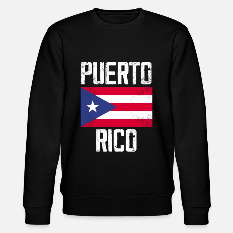 Puerto Rico - Stanley/Stella CHANGER Unisex Organic Sweatshirt - black