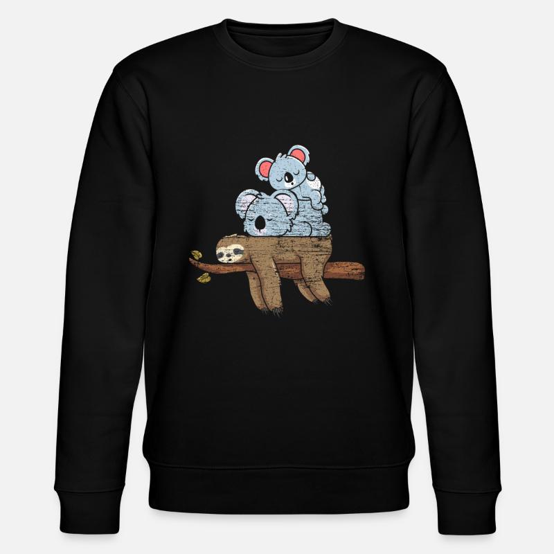 Cadeau Sloth Koala - Sweat bio CHANGER Stanley/Stella Unisexe - noir