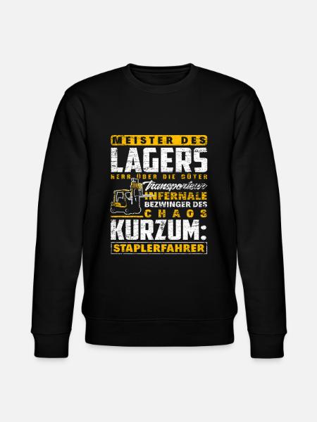 Staplerfahrer Lager Lagerist - Stanley/Stella Unisex Bio-Sweatshirt CHANGER  - Schwarz