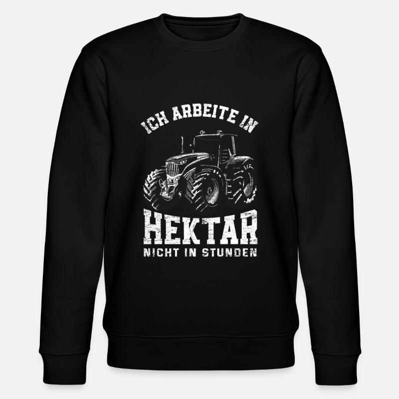 Traktor Landleben Spruch Geschenk - Stanley/Stella Unisex Bio-Sweatshirt CHANGER  - Schwarz