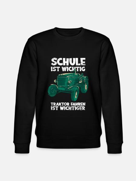 Traktor Schule - Stanley/Stella Unisex Bio-Sweatshirt CHANGER  - Schwarz
