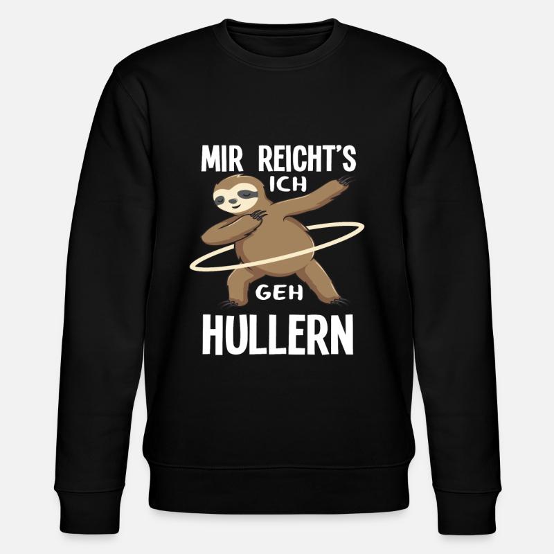 Hullern Faultier - Stanley/Stella Unisex Bio-Sweatshirt CHANGER  - Schwarz