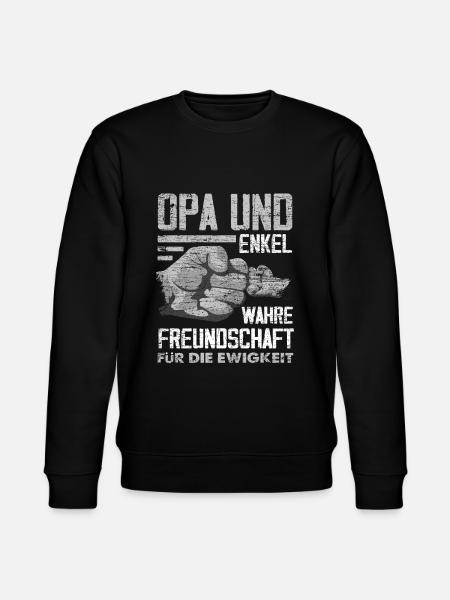 Opa und Enkel - Stanley/Stella Unisex Bio-Sweatshirt CHANGER  - Schwarz