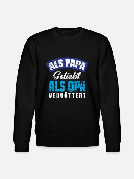 Opa Papa Bester Opa - Stanley/Stella Unisex Bio-Sweatshirt CHANGER - Schwarz