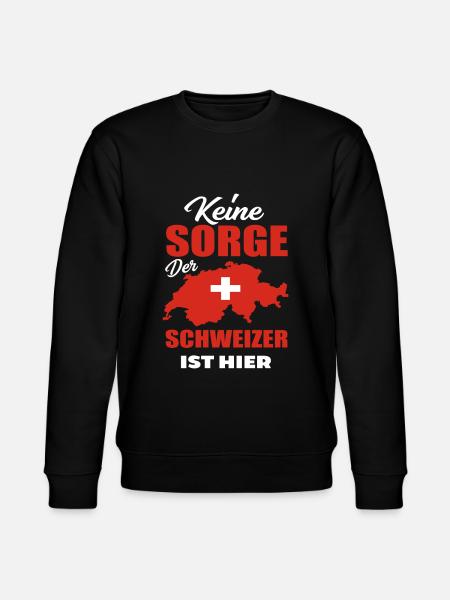 Schweizer - Stanley/Stella Unisex Bio-Sweatshirt CHANGER  - Schwarz